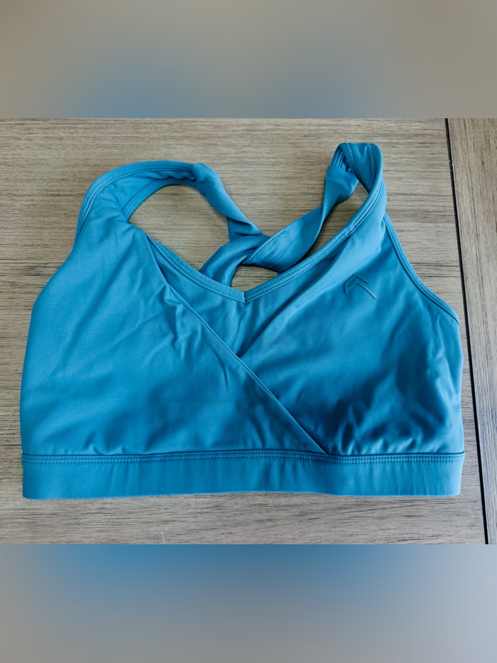 Oner Active Blue Sports Bra - Crisscross Back Support. Small. Highly supportive!
